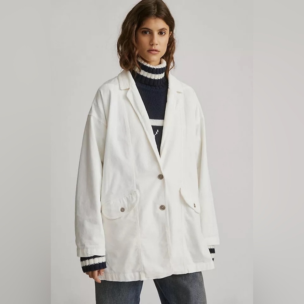Pilcro Washed Corduroy Blazer
